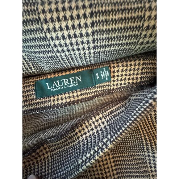 Lauren Ralph Lauren Houndstooth 2 Piece Set Skirt Top Preppy Old Money Small - Picture 5 of 11